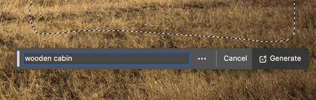 Figure 9. Fill in a prompt, and click Generate.
