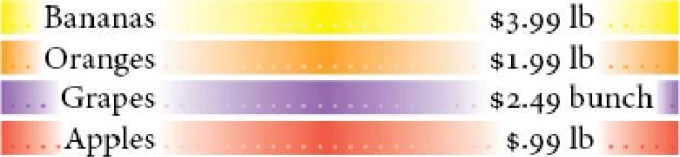 Figure 15. There is no end to what you can do with tabs and nested styles.