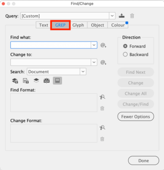 Find URLs and Email Addresses in InDesign with GREP