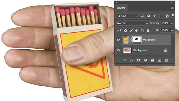example of a Photoshop layer mask