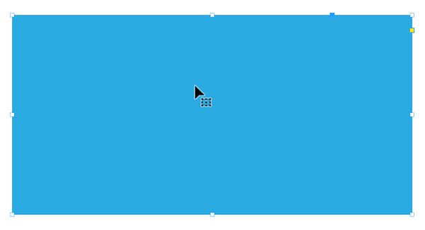 InDesign object prior to running the make grid script