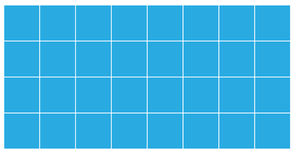 InDesign object after running the make grid script