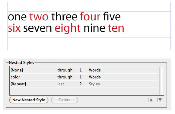 Figure 5: The [Repeat] option is useful, for example, for giving emphasis to individual words or phrases when a bulleted list would take too much space.