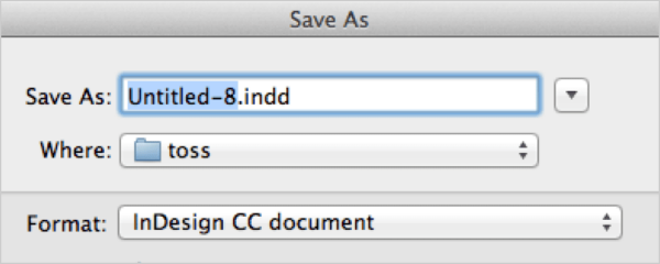 InDesign 101: Saving Your Work