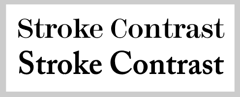 Stroke contrast example