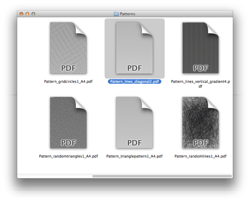 PDF patterns