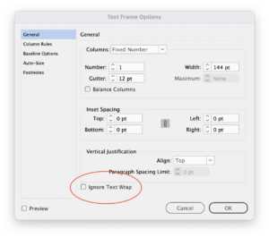 Text Wrap Options Indesign Recipes for Applying—and Ignoring—Text Wrap in InDesign