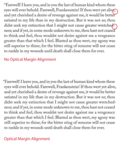 Hanging Punctuation with Optical Margin Alignment in InDesign