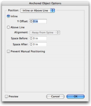 Working with Anchored Objects in InDesign