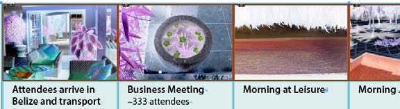 Four cells of table with graphics above text. Two cells selected.