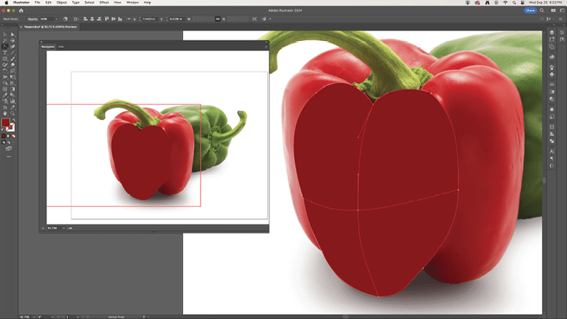 Screenshot shows mesh lines on preview.