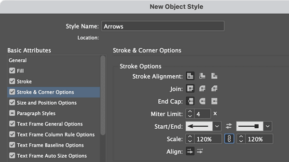 Working with Arrowheads in InDesign