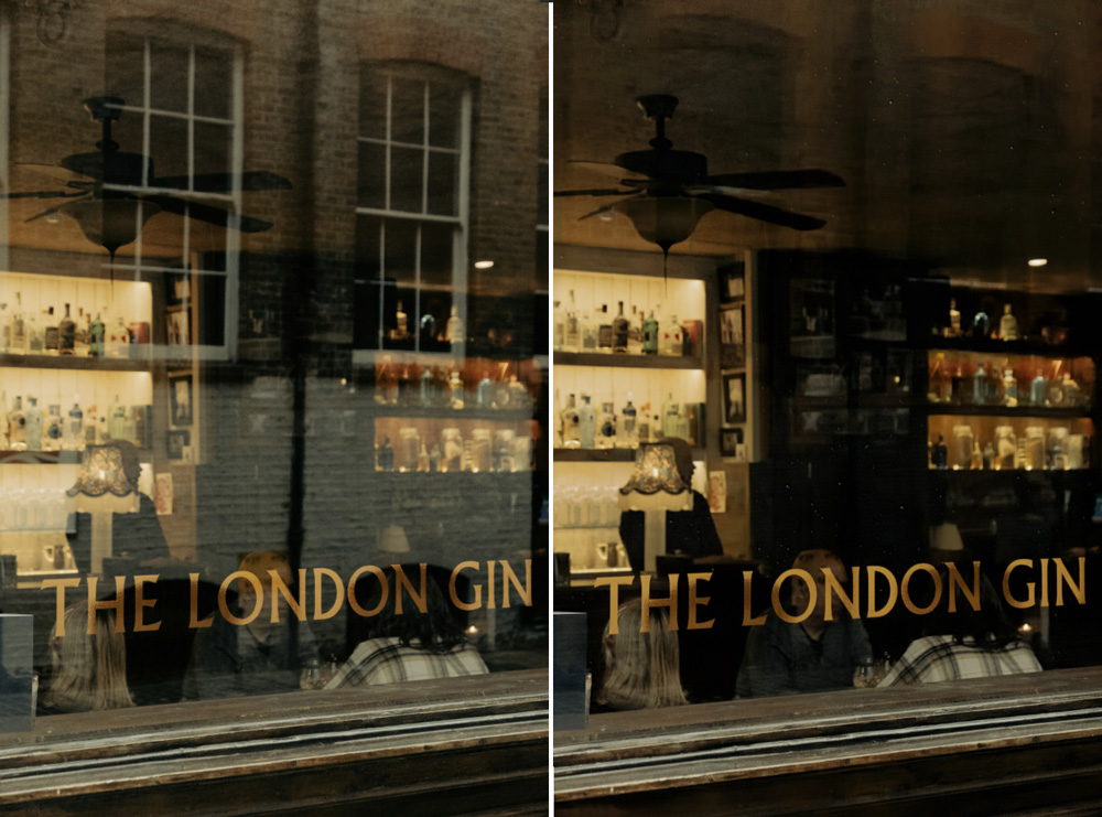 New features in Photoshop 2025: camera raw before and after