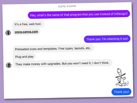Collaborating with Canva clients