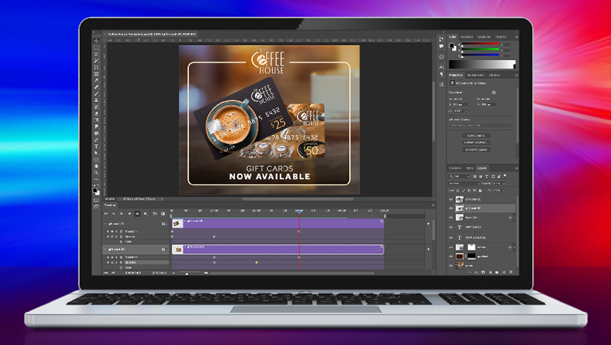 Photoshop compositing video