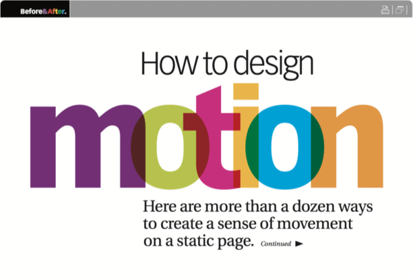Before&After: How to Design Motion
