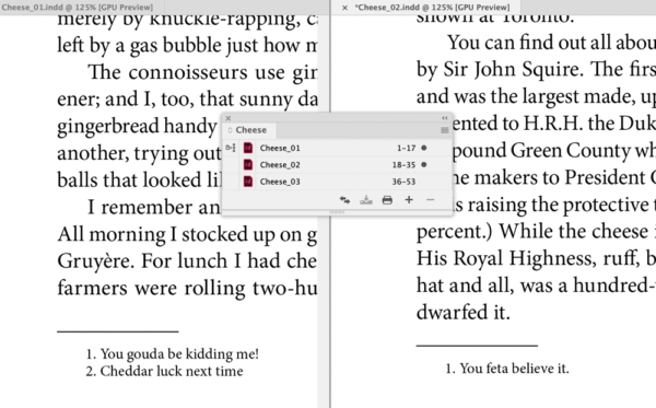 A Script to Continue Footnote Numbering Across Book Documents in InDesign