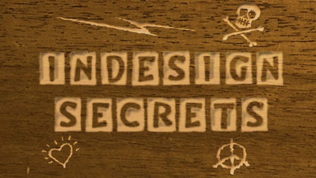 InDesign carved wood effect