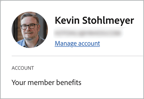 Figure 1. If you have an individual Adobe account, you will won’t see company accounts or “Adobe for Enterprise” listed under the user’s credentials.