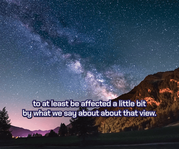 Figure 2. Because open captions are baked into the pixels of the video, they can have a custom style and placement that you, as the designer, determine.
