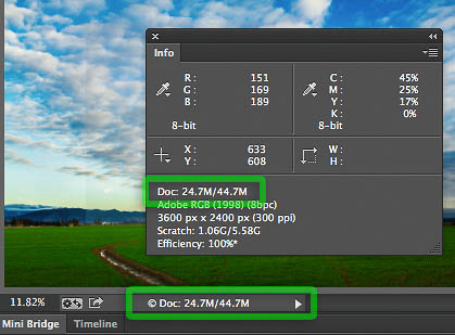 adobe photoshop size of download