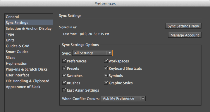 adobe illustrator fonts not syncing