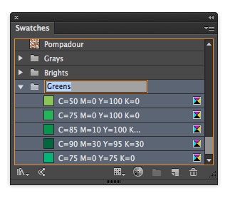 Illustrator Swatches panel