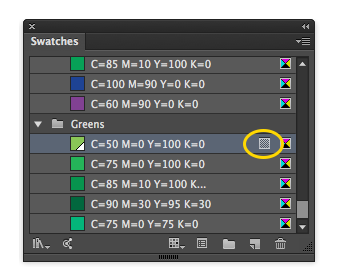 Illustrator Swatches panel
