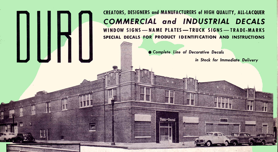 Duro Decal Company, est. 1938 - Made-in-Chicago Museum