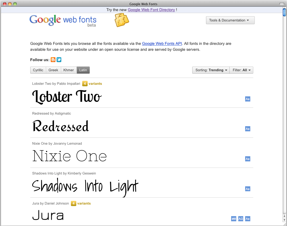 Google Improves Its Web Fonts Interface | CreativePro Network