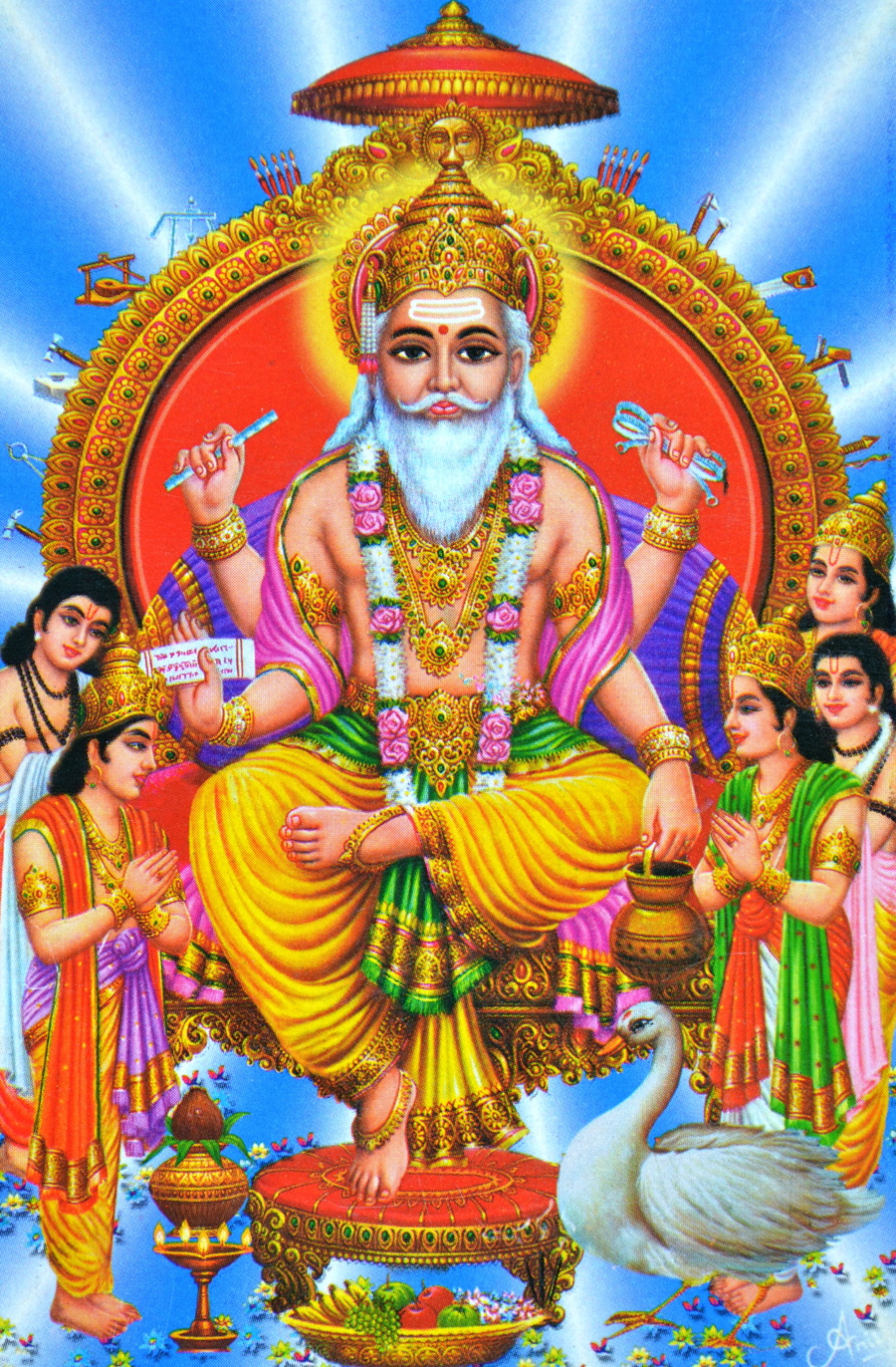 Вишвакарма. Сурья Вишвакарма. Индийские боги. Индуистские Богини. Индийские боги с именами.