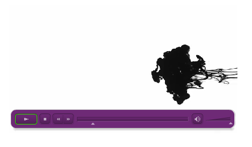 purple video controls in Adobe Acrobat