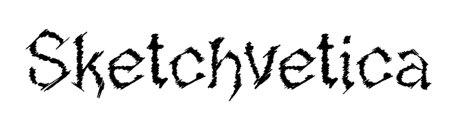 Type sample of Sketchvetica