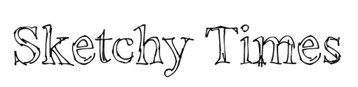 Type sample of Sketchy Times font