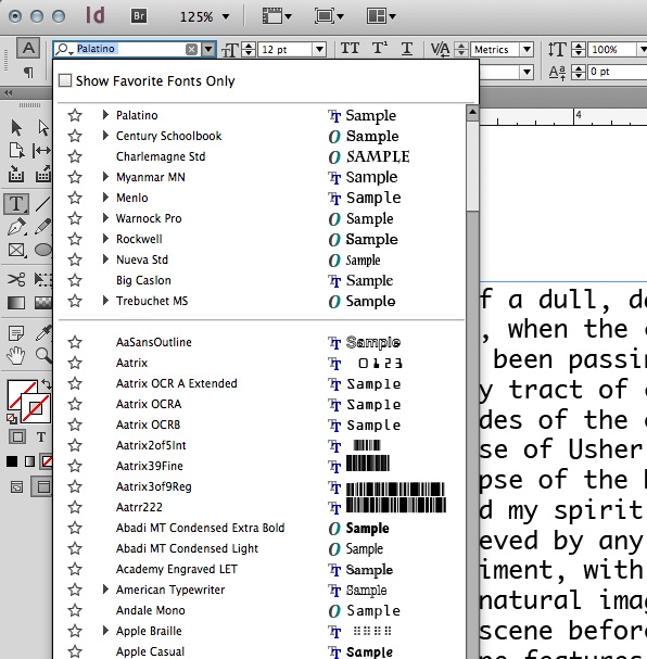 font kit indesign