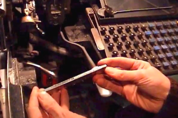 Still from Linotype documentary